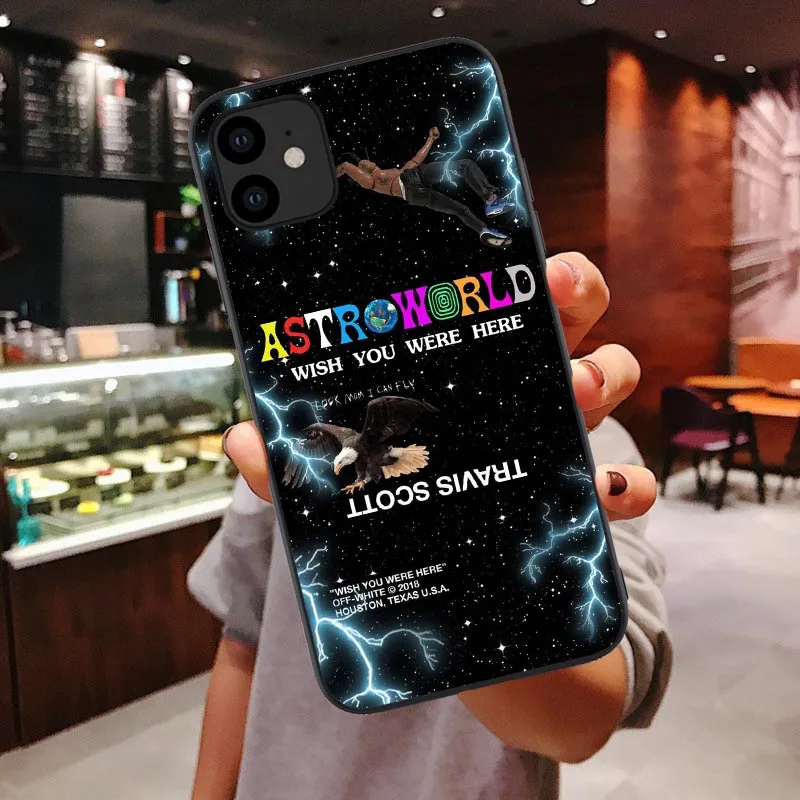 Travis Scott Astroworld Tour silicone Case For iPhone 11 Pro Max xs wish you were here For iPhone 6 6s 7 8 Plus X XR Xs Max