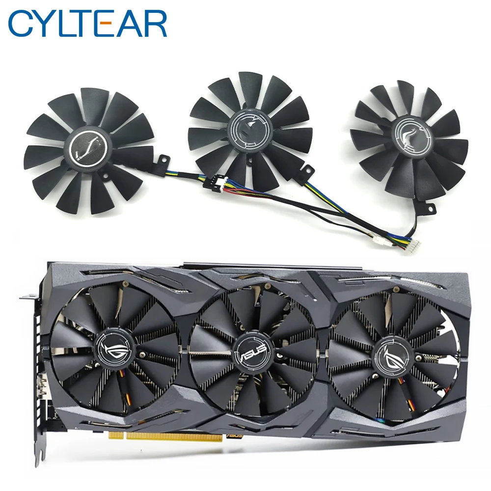 

New 87MM PLD09210S12M PLD09210S12HH Cooling Fan Replace For ASUS Strix GTX 1060 OC 1070 1080 GTX 1080Ti RX 480 Graphics Card Fan