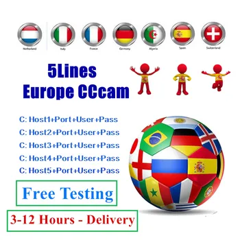 

12 months cccams 5 lines Spain cccams cline for 1 year europe portugal germany poland cccams in receptor satellite tv receiver