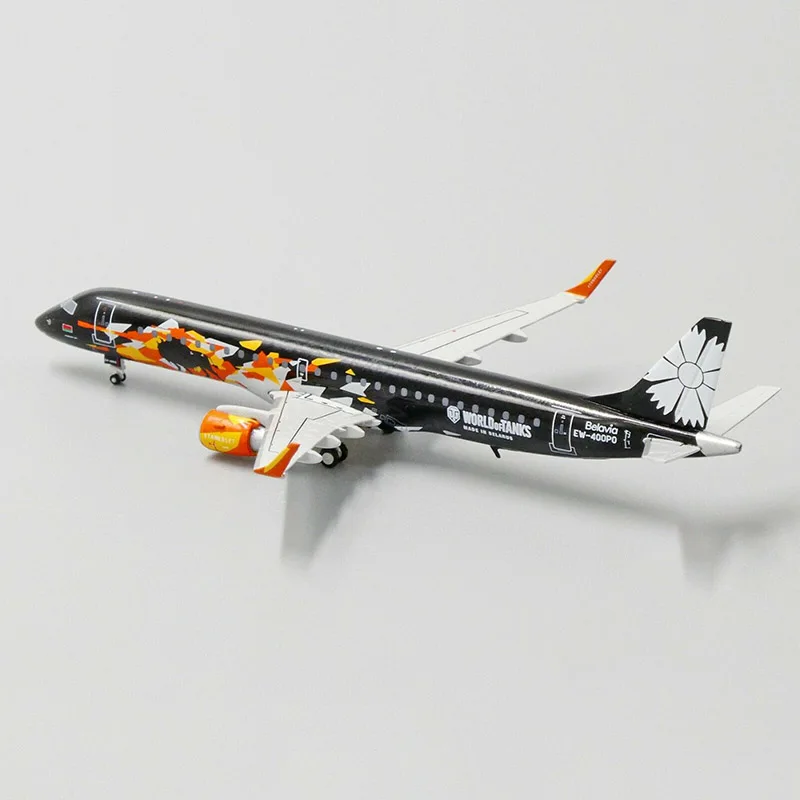 9 см Boeing ERJ190-200LR 1:400 EW-400PO Belarus Airline 1/400 Масштаб Модель самолета игрушка самолет Литой Сплав самолет подарки