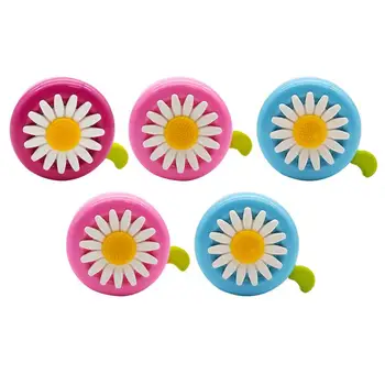 

5Pcs Daisy Shaped Bike Bell Kids Bicycle Bell Cycling Bell Handlebar Mini Bicycle Horn Accessary