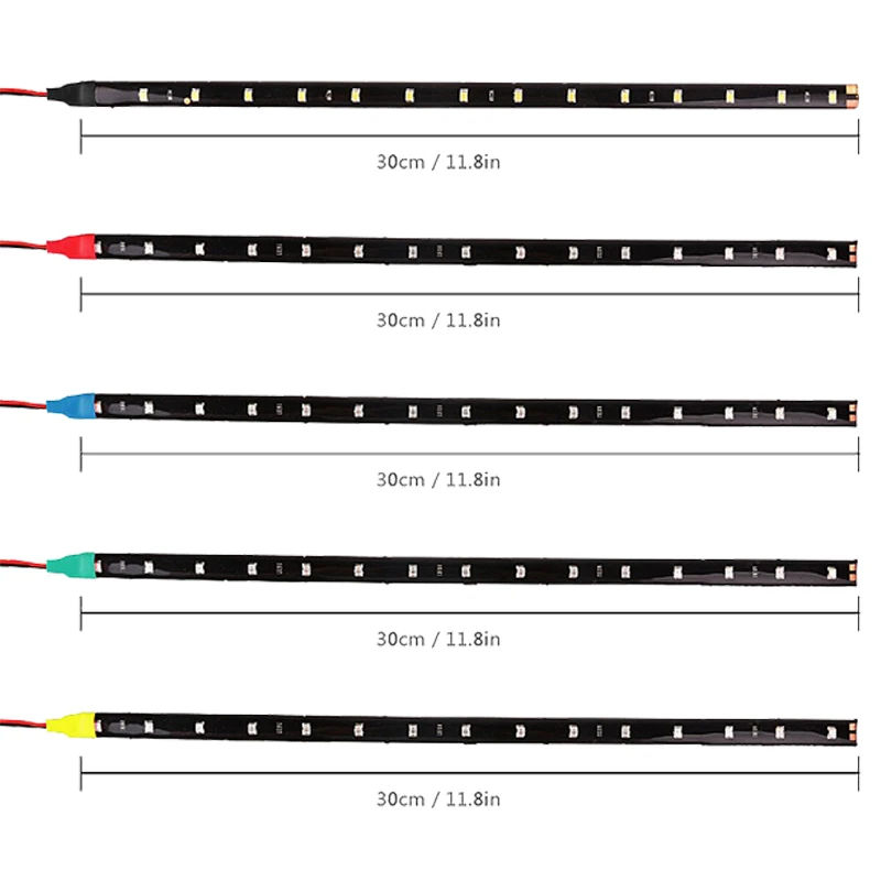 1x30 см 15 SMD; Автомобильные светодиоды полосы света автомобиля Стайлинг интерьера декоративные атмосферные лампы внешняя модификация окружающего света DRL