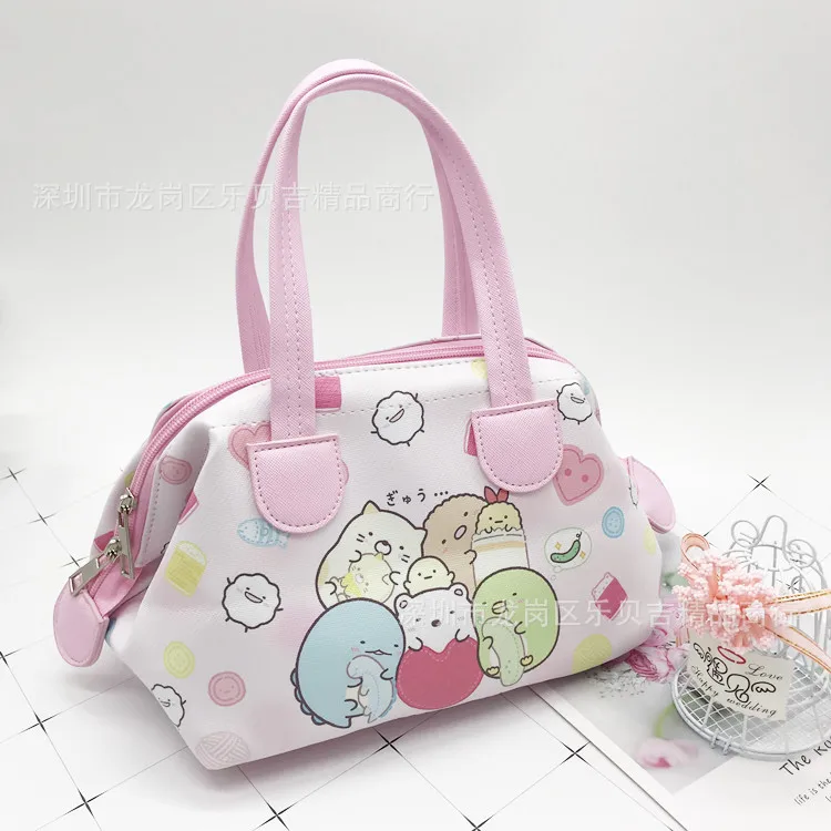 Для женщин сумка sumikko gurashi Сумки из натуральной кожи Для женщин полиуретанового непромокаемого покрытия Сумки из натуральной кожи すみっコぐらし кожаные сумки для ланча - Цвет: see chart