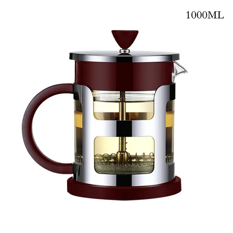 1000ML 600/1000ML Бытовая Чай фильтр Стекло Чай горшок ручкой термостойкие Стекло Чай горшок Кофе горшок Чай чайник - Цвет: 1000ML