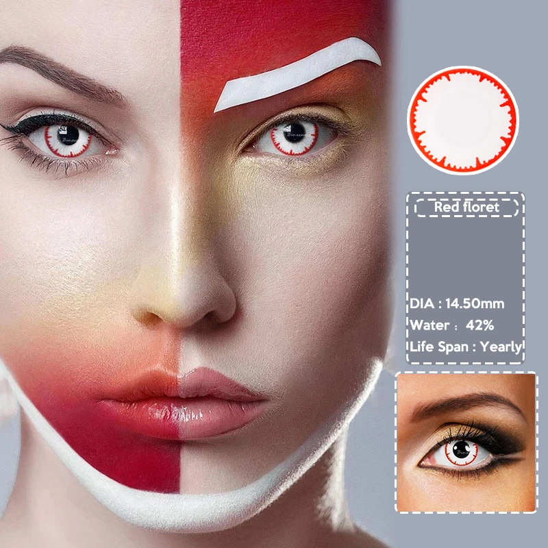 2 шт./пара глаз Цвет линзы контакты травмы серии Косплэй контактные для 14 5 мм lenti в