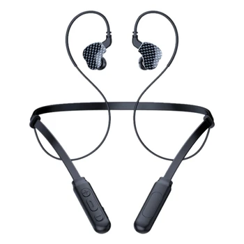 

S3 Bluetooth Headset 2-Pin Detachable Cable In-Ear Headset, Subwoofer Neck-Mounted Headset