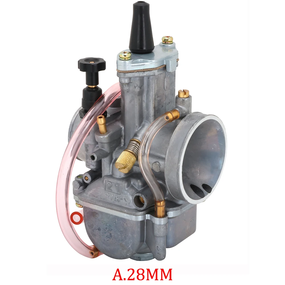 A.28MM Мотоцикл Универсальный для PWK 21 24 26 28 30 32 34 мм карбюратор Карбюратор с силовой струей для Keihin Mikuni YAMAHA HONDA скутер - Цвет: A.28MM