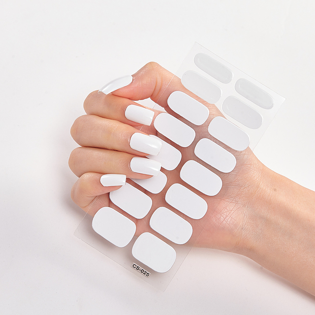 Tips/Sheet Minimalist Design Gradual Change Glitter Series Powder Sequins Self Adhesive Nail Sticker Nails Sticker Designer