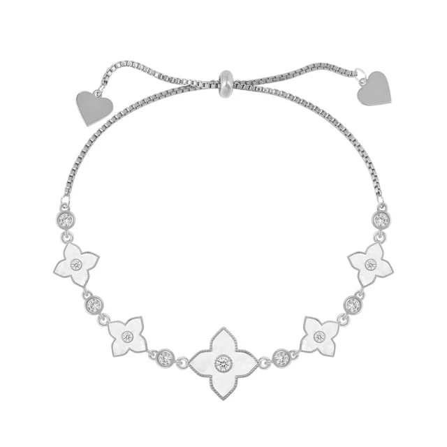 OYB new Korean style four-leaf clover zircon bracelet ladies fashion classic bracelet four-leaf flower jewelry number 12