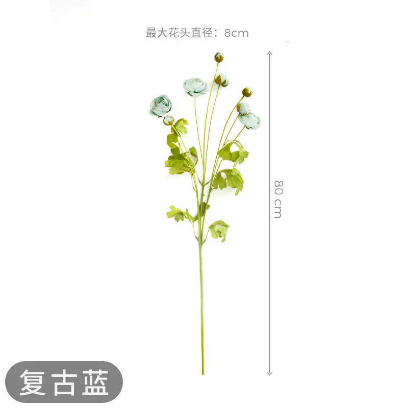 Flower High Archives Silk Flower Home Furnishing Model Between Decoration Single Branch Plastic False Scented Tea Bouquet - Цвет: Peony Single Branch