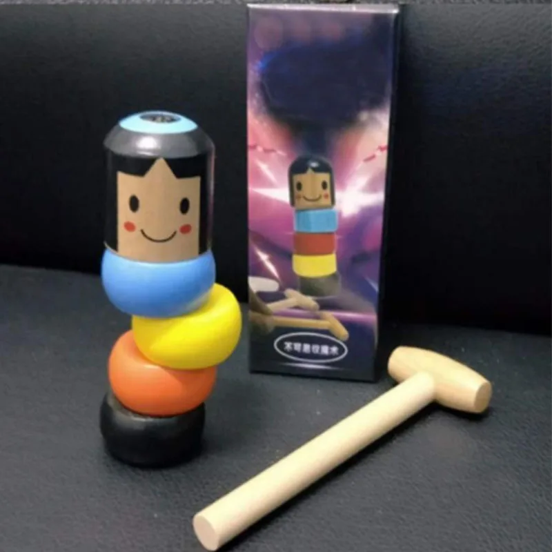 

Immortal Daruma Small A Wooden Man Magic Tricks Close Up Street Stage Magic Props Comedy Mentalism Fun Toy Drop Shipping