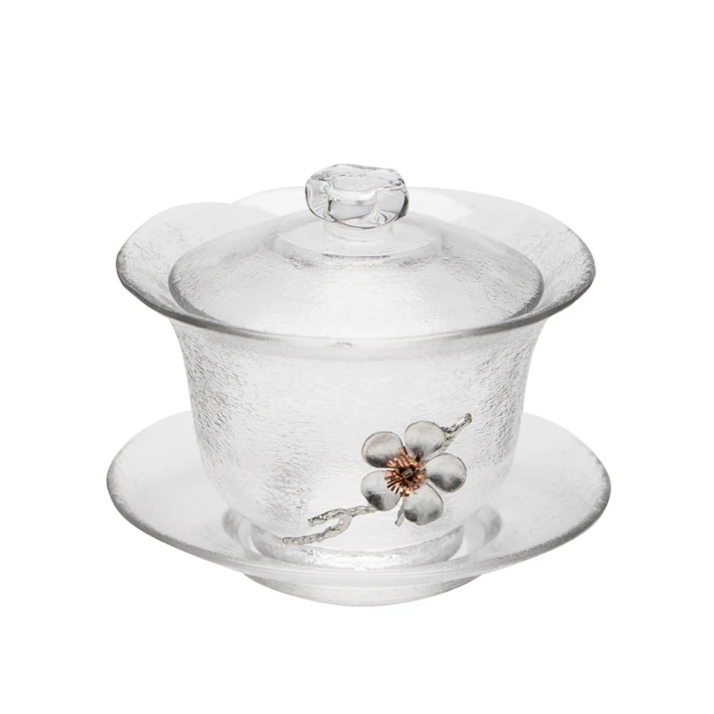 Чайная чаша 150 мл стеклянная чашка Gaiwan Master набор крышек для блюдце контейнер