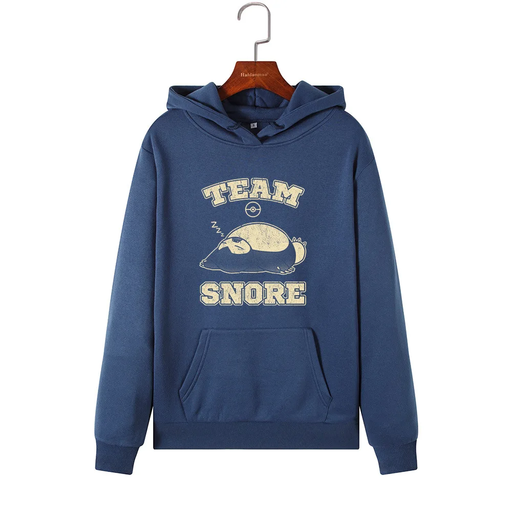 navy blue SINGRAIN храп аниме принт женские толстовки Забавный мультфильм Hoddies Janpanese пуловер с капюшоном Толстовка Повседневная Большой размер Polerones - Цвет: navy blue