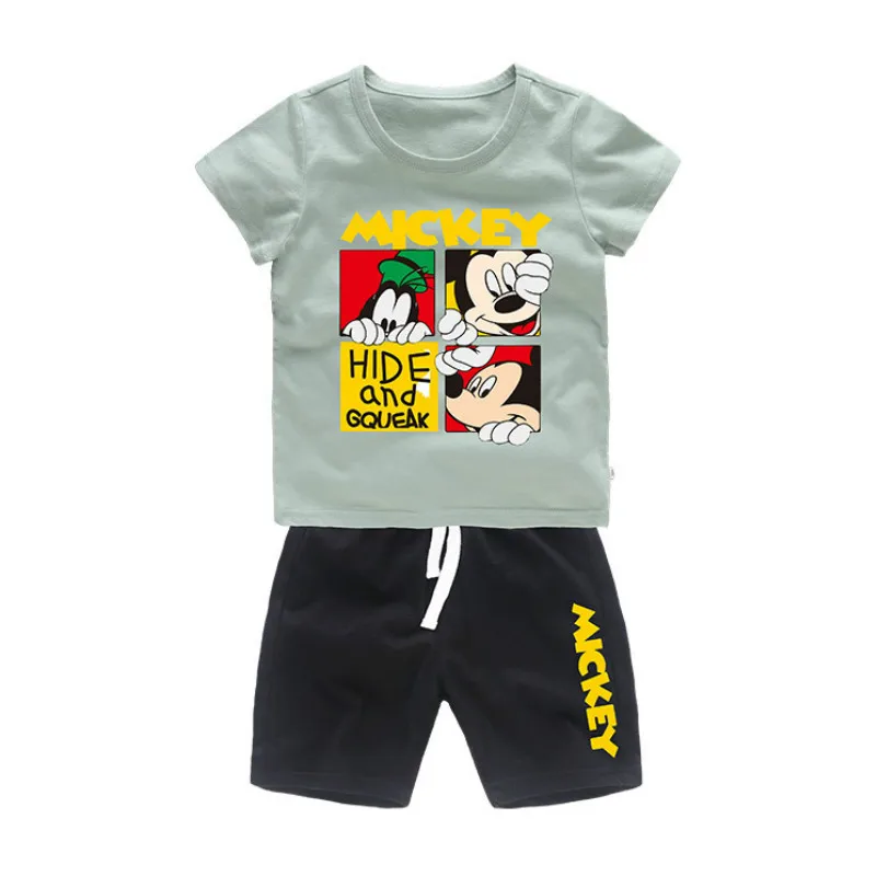 Z Disney/Одежда для маленьких мальчиков; одежда для малышей с рисунком Микки; Одежда для маленьких девочек; модная футболка; детская одежда унисекс; топы с рукавами для мальчиков - Цвет: Z