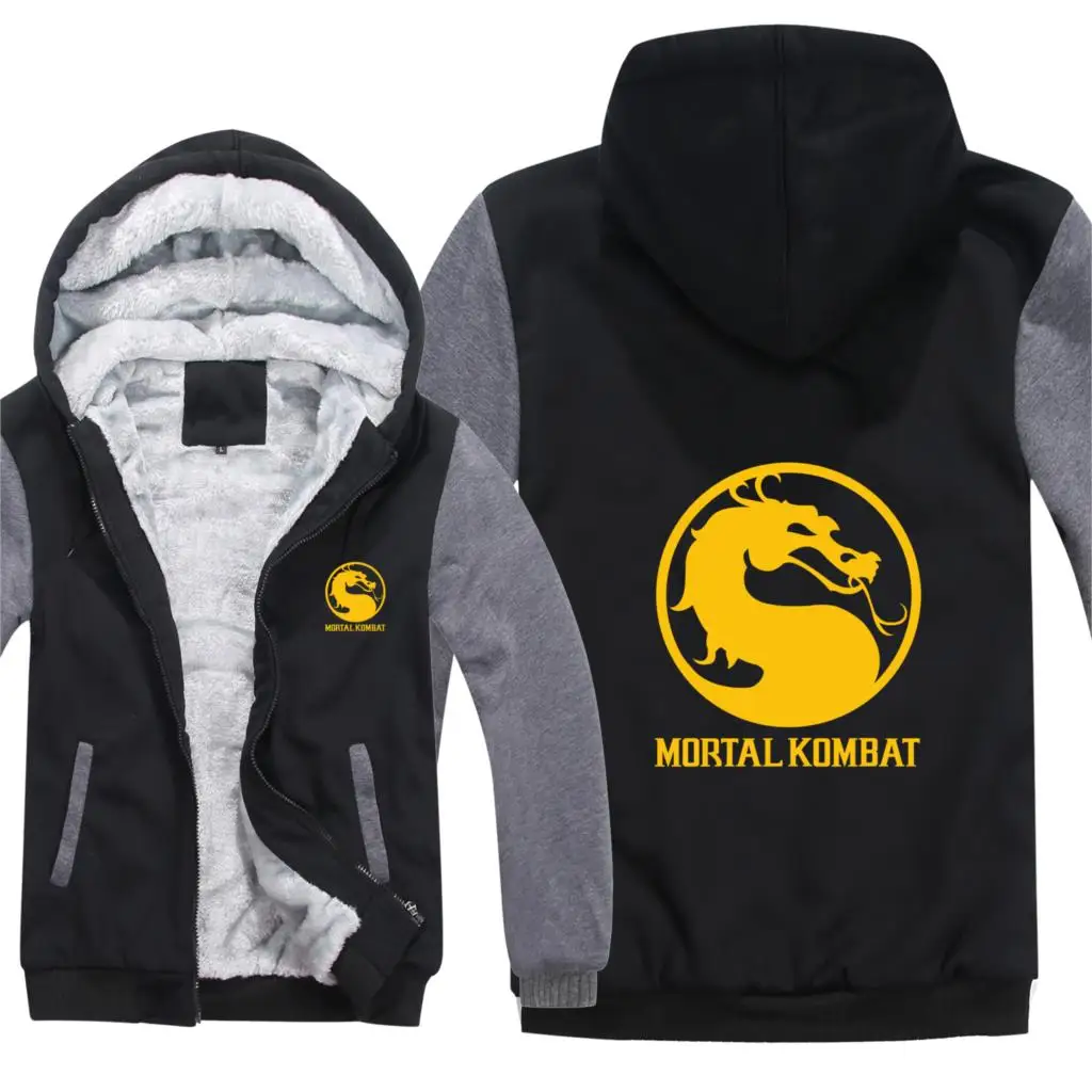 Mortal Kombat толстовки мужские модные пальто пуловер теплая куртка Mortal Kombat Кофты мужские тканевые HS-030