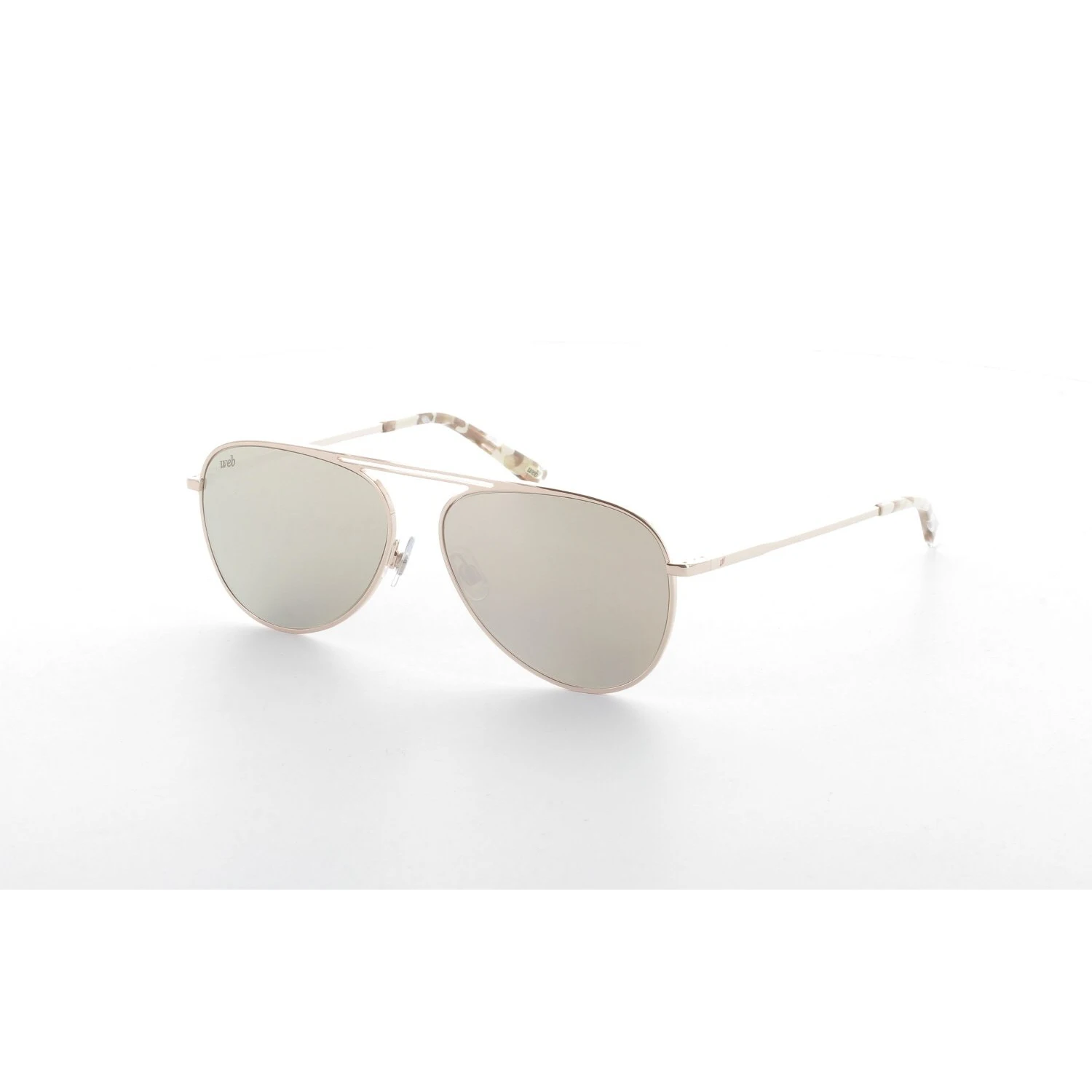 

Unisex sunglasses w 0206 34g metal gold organic drop pilot 58-14-145 web