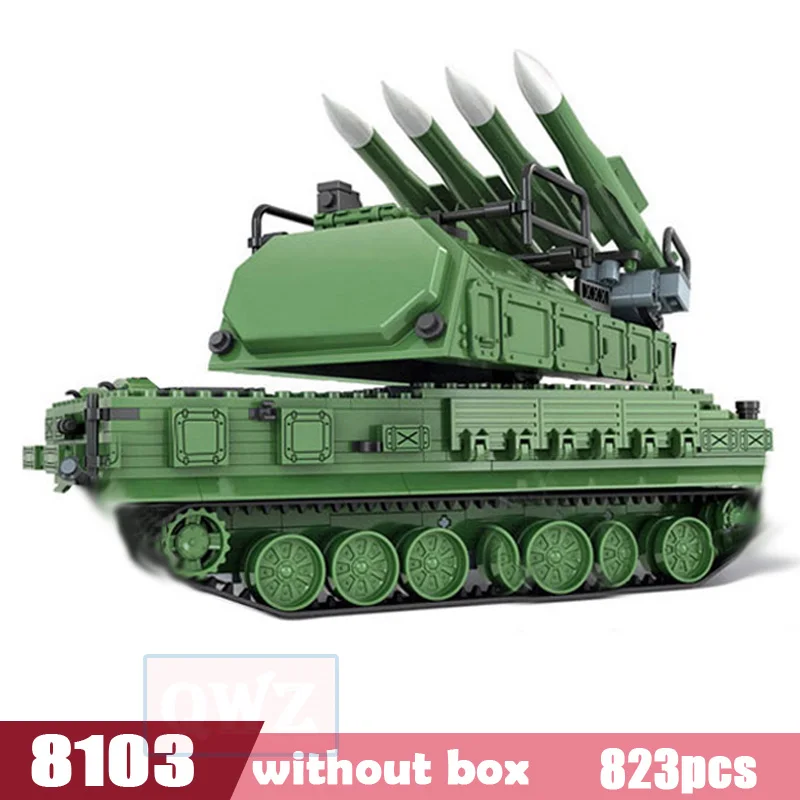 QWZ военный боевой танк модель игрушки Россия T90A морской герой лего строительные блоки собранные кирпичи для детей Подарки - Цвет: WL8103-N