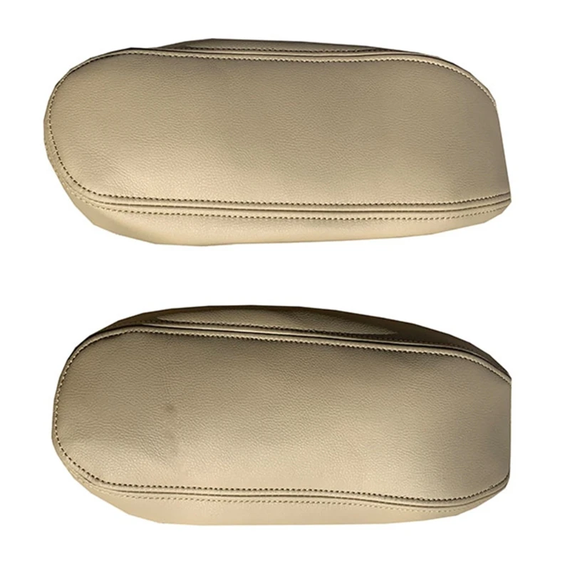 Microfiber Leather Seat Armrest Cover Handle Decor Cover Protection Fit for Ford F250 F350 XTL 1999-2007