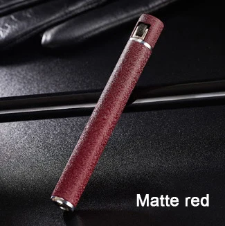 Matte Red Мини-зажигалка для сигарет, шлифовальный круг, кремневая зажигалка, газовая зажигалка, переносная, может быть размещена, коробка для сигарет, аксессуары для дыма - Цвет: Matte Red