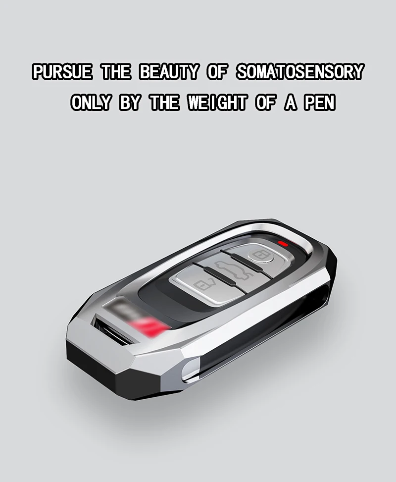1 Pcs Zinc Alloy Car Key Case Cover for Audi A1 A3 8P 8V 8L A4 A4L B6 B7 B8 A5 8T A6 C5 C6 C7 A7 4G A8 4E D3 D4 8N 8J Q5 Q7 TT
