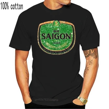 Bia Saigon piwo południowo-wschodnia wietnam wietnam Fan T Shirt tanie i dobre opinie CASUAL SHORT CN (pochodzenie) COTTON Cztery pory roku Na co dzień Z okrągłym kołnierzykiem 2018 men women Sukno Drukuj