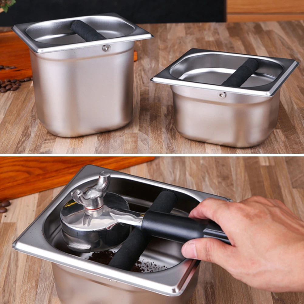 Coffee Knock Box Container Tray Bin For Coffee Kitchen Tool 17.5 *16 *10.5cm
