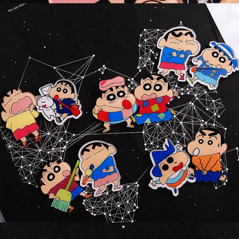 1 шт. Crayon Shin-chan Мультяшные значки на булавке Kawaii значок bacgets на рюкзак значки на одежду акриловые значки Y13