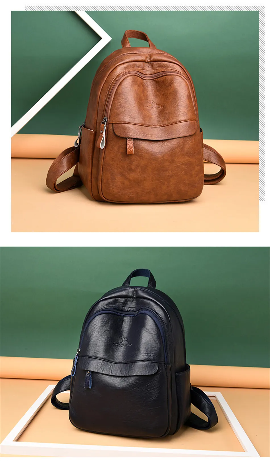 Женский кожаный рюкзак женский рюкзак для путешествий mochila feminina sac a dos femme школьные рюкзаки для подростков девочек опрятная сумка на плечо
