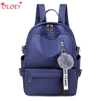 

Fashion Women Nylon Backpack High Quality Waterproof School Bag for Teenage Girls Casual Large Capacity ladies Laptop Travel Bag