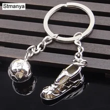 LLavero de fútbol de metal a la moda, regalo para hombre, llavero de fútbol y llavero de coche de fútbol, regalo para fiesta, llaveros, joyería(China)