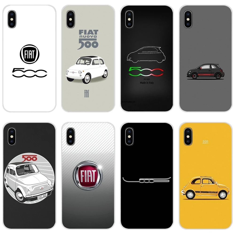 For Huawei Honor 4C 5C 6X 7 7A 7C 8 9 10 8C 8S 8X 9X 10I 20 Lite Pro Silicone Phone Cases Cover Famous Italian national Fiat 500 | Мобильные