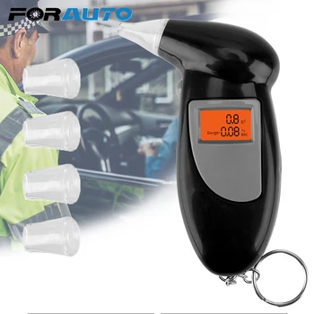 

FORAUTO Alcohol Tester Digital Alcohol Detector Alcohol Breath Tester Handheld Backlight Display Breathalyzer Police Alcotest