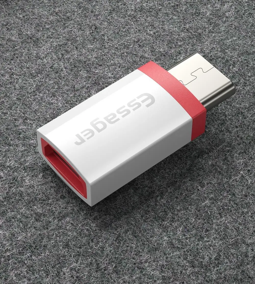 Белый Essager mi cro USB к type C адаптер OTG кабель для Oneplus 7 pro Xiaomi mi 9t 9 mi x 3 OTG type-C адаптер mi crousb USB C разъем - Цвет: Белый