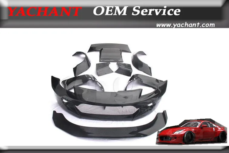 

Автомобильный Стайлинг из стекловолокна FRP Bodykit подходит для 02-08 350Z Z33 RB V2 Стиль Бампер брызговик задний диффузор спойлер