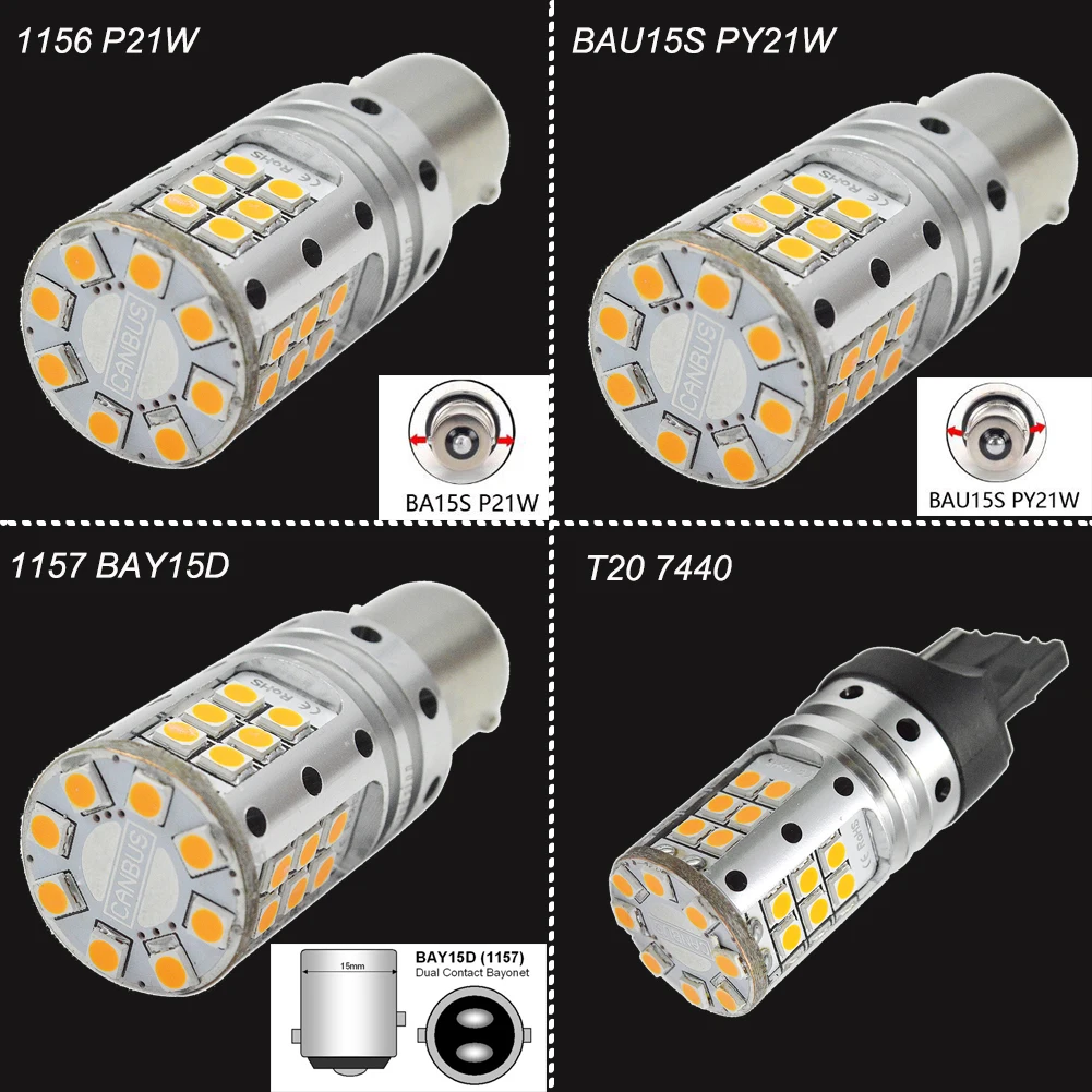 2x11 W может занять от 10 до 30V 1156 P21W BAU15S PY21W 1157 BAY15D 3030 Canbus Error Free T20 7440 W21W светодиодный светильник для автомобиля сигнал поворота Стоп-сигнал