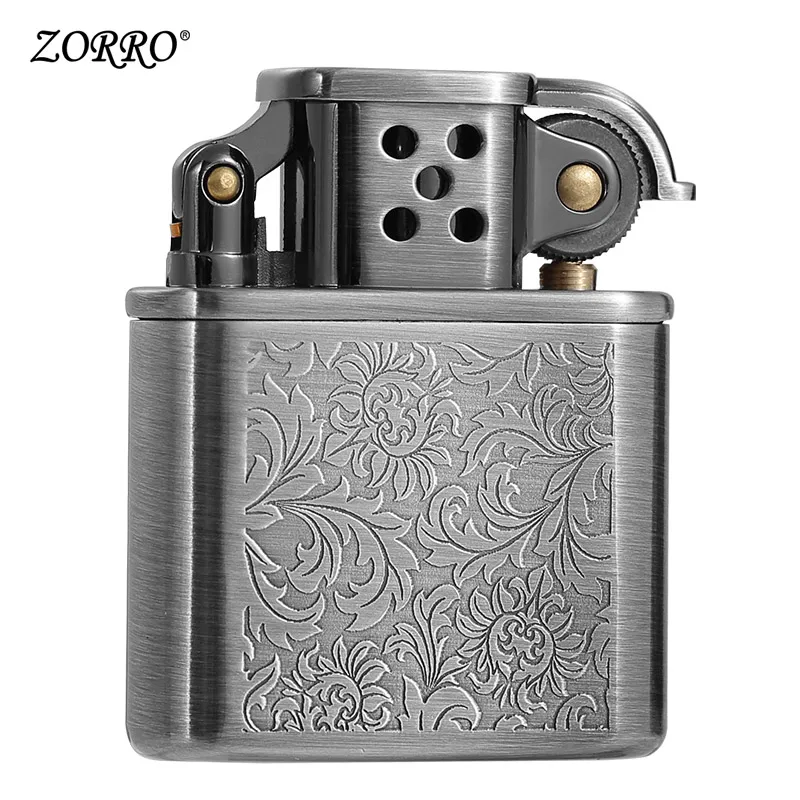 Lighters Not ZippoKerosene Lighter Peony Flower Personality Antique Antique Men's Lighter Boyfriend's Birthday