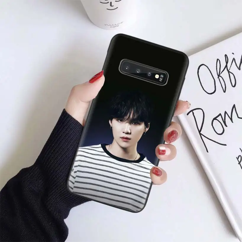 Kpop Ким V Taehyung чехол для samsung Galaxy S10+ Plus Lite Note 10 9 8 S9 S8 J4 J6+ Plus S7 S6 черный чехол для телефона