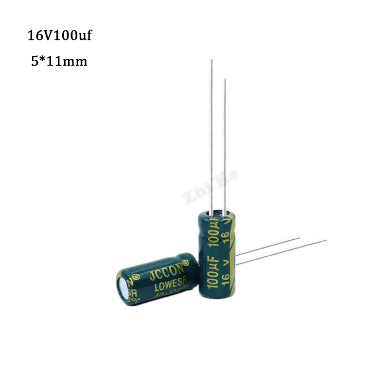 50 шт./лот 100 мкФ 16 в 20% МФ 105C 5x11 мм высокочастотный низкоимпедансный алюминиевый