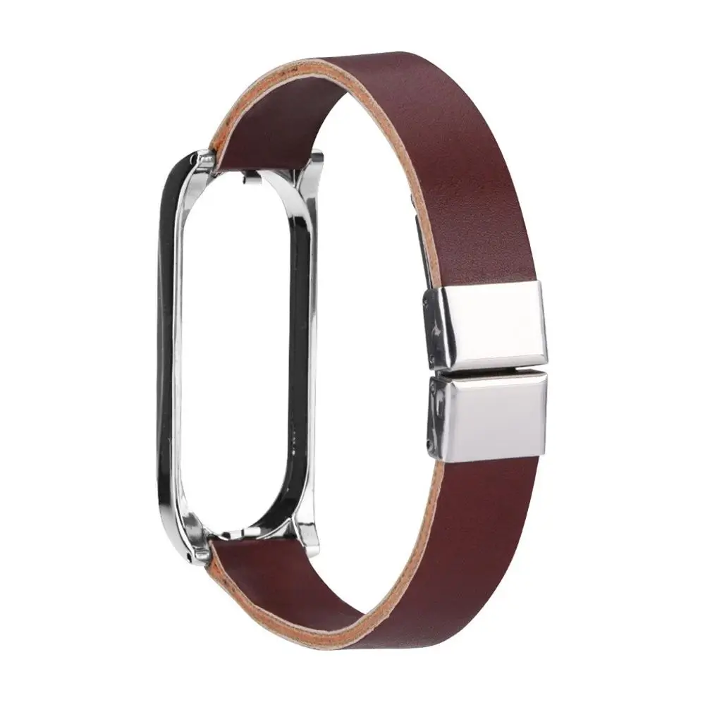 Hot Wristband For Xiaomi Mi Band 4 Replacement Leather Beading Bracelet Strap Weave Braided Drop Ship Gift Correa#27Q - Цвет: As shown