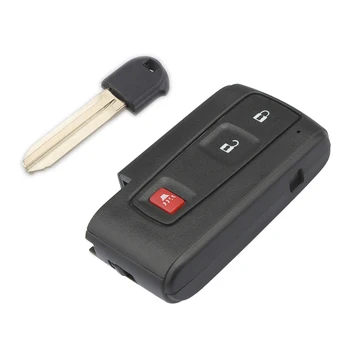 

2+1 Buttons PP Car Smart Remote Key Fob Replacement Black Key Case Car Key Shell Fit for Toyota Prius 2004-2009 Car