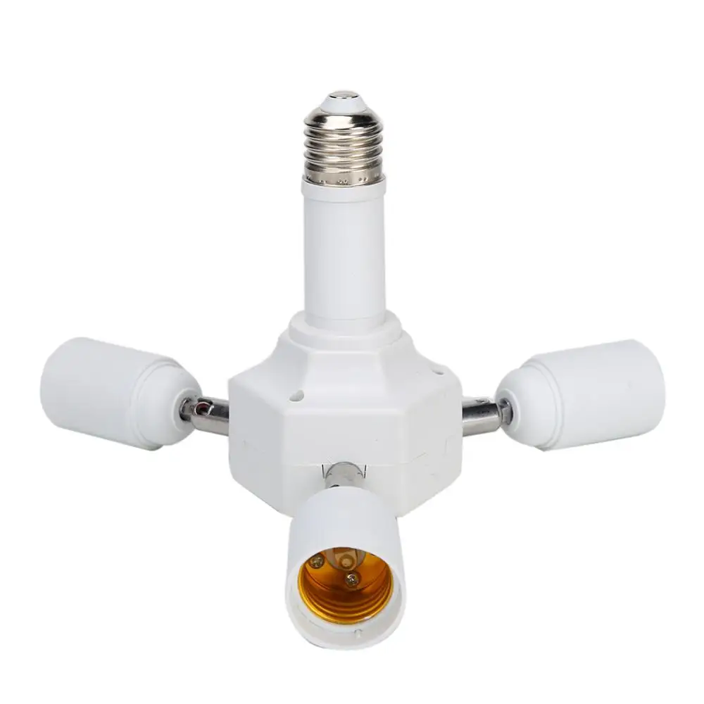 

Newest E27 screw 3 + 1 E27 universal conversion socket head for Home and Studio daylight bulbs