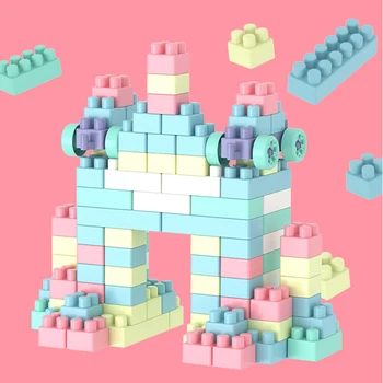 

Figures Educational Assembled Toy 100pcs/set Building Blocks Bricks Bulk Model Multiple Shapes Assemble Toy Games Jigsaw