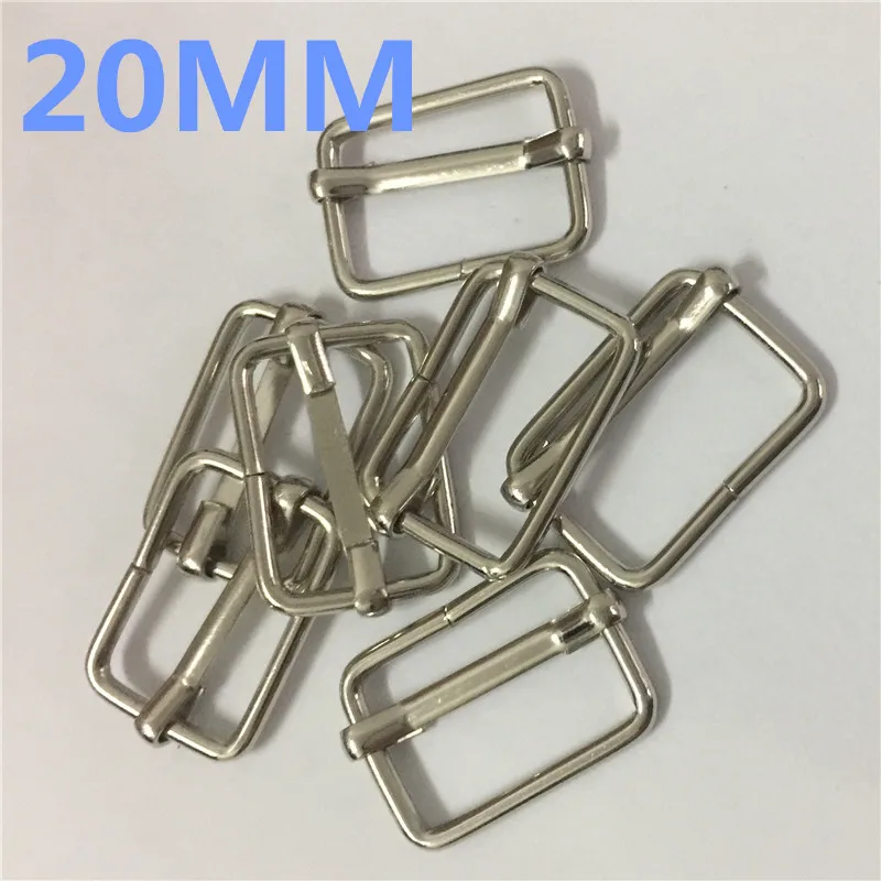 30pcs 20mm 4/5" Metal buckles for bags Suspenders Adjustment buckle