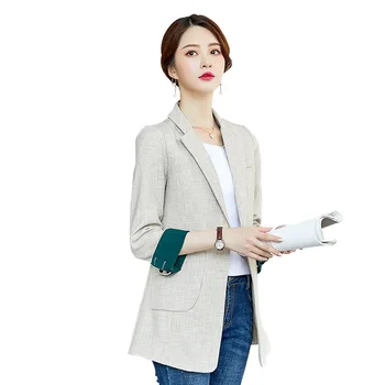 

Blazer Plus Size Feminina Autumn Black Jacket Women Suit Coats Loose Outwear Casual Office Wear Work Runway Jackets Blazer