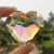 Кристалл Suncatcher Сердце Кулон Люстра Призмы Радуга Производитель Висит Капли DIY Орнамент Главная Свадьба Окно Декор Ремесло
