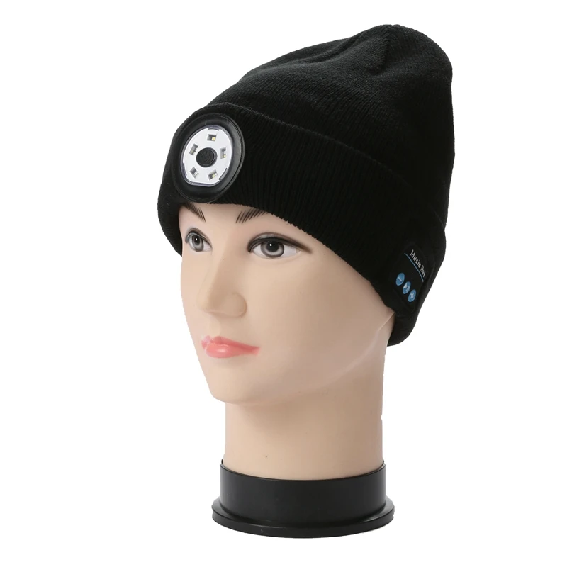 Bluetooth Earphone Music Hat Winter Wireless Headphone Cap Headset with Mic Sport Hat