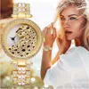 Women Gold Leopard Watch Luxury Fashion Bling Ladies Watch Casual Female Quartz Watch Crystal Diamond For Women Clock 1