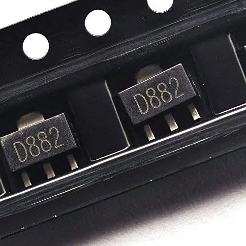 10pcs 2SD882 D882 transistor SOT-89 3A/30V SMD NPN* | Мобильные телефоны и аксессуары