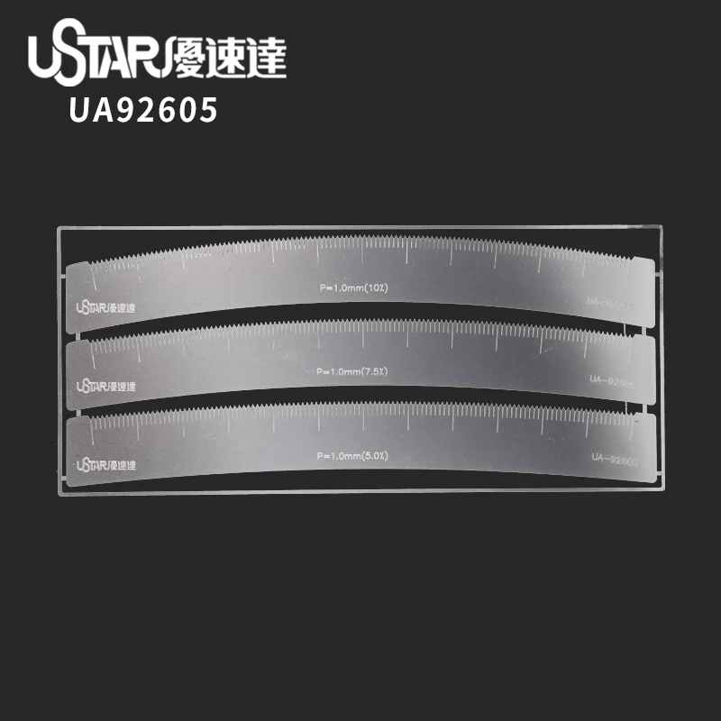 Model equidistant opening aid ruler Arc surface measurement modification ruler Mecha military model model tools