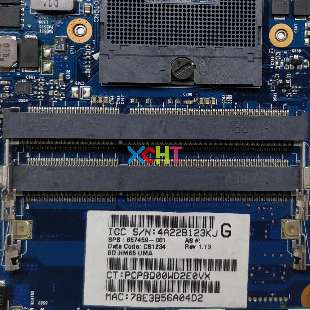 para hp Pavilion g6 G6t Série 657459001 6050a2454801-mb-a01 Hm65 Uma Placa-mãe do Portátil Mainboard Testado & Funcionando Perfeito Placa-mãe para notebook - Imagem 3